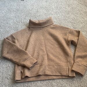 CALIA by Carrie Underwood Cozy Tan Turtleneck Sweater
